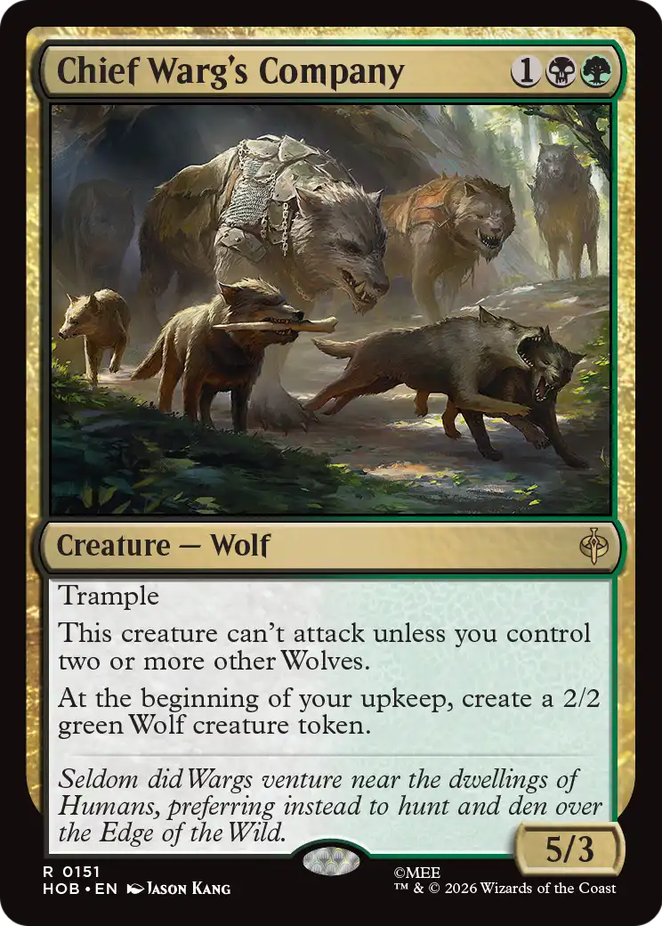 Chief Warg's Company [The Hobbit] | Cards and Coasters CA