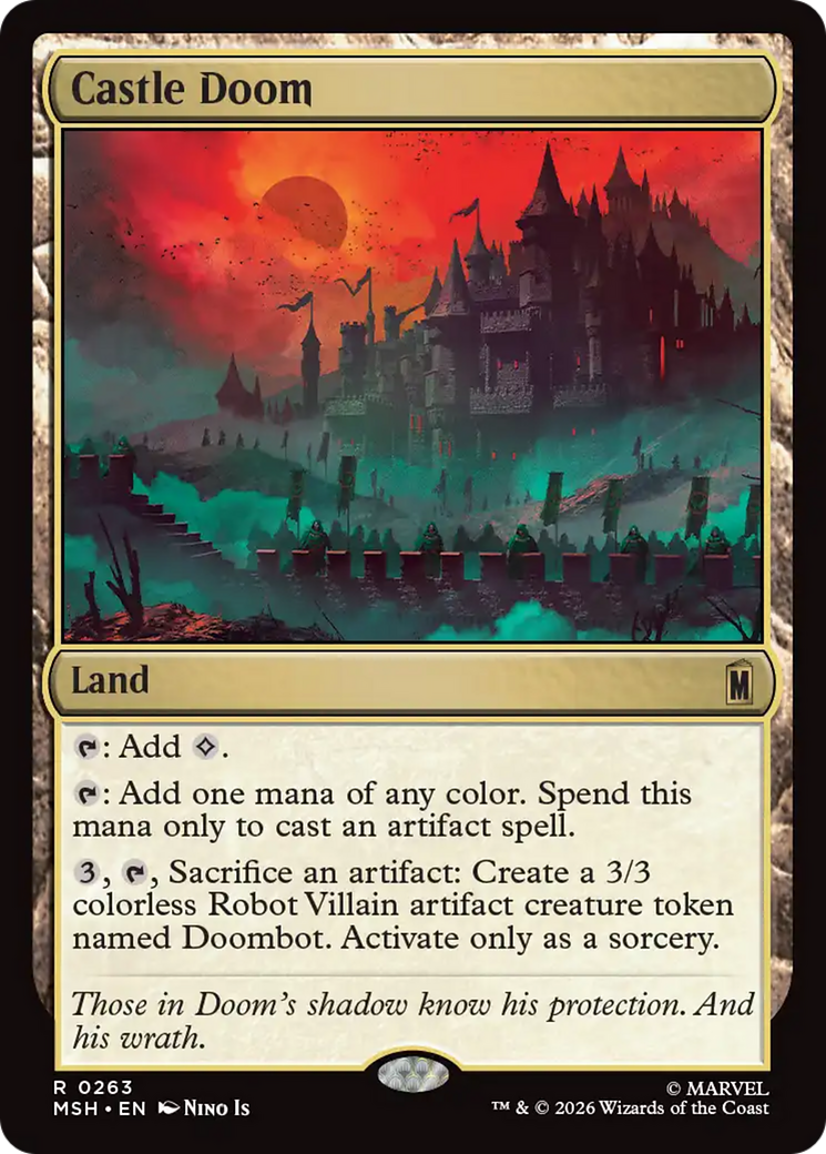 Castle Doom [Marvel Super Heroes] | Cards and Coasters CA