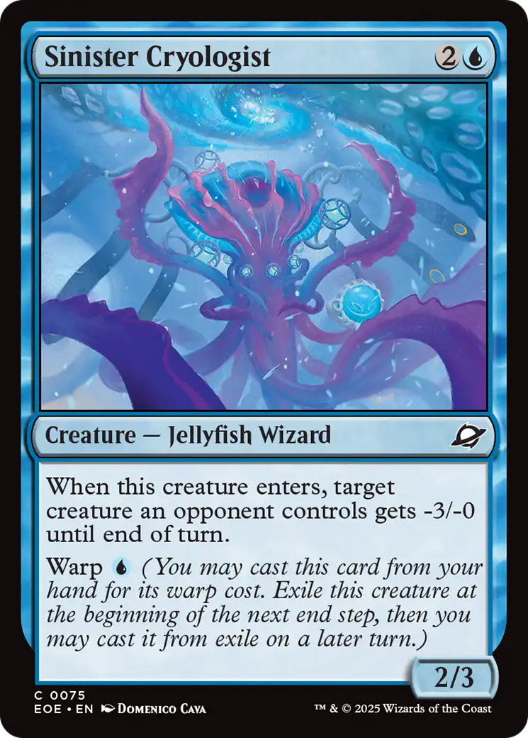 Sinister Cryologist [Edge of Eternities] | Cards and Coasters CA