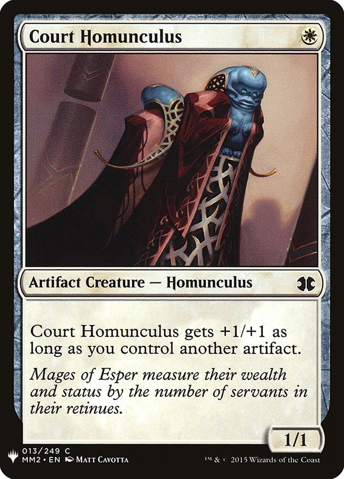 Court Homunculus [Mystery Booster] | Cards and Coasters CA