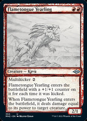 Flametongue Yearling (Sketch) [Modern Horizons 2] | Cards and Coasters CA