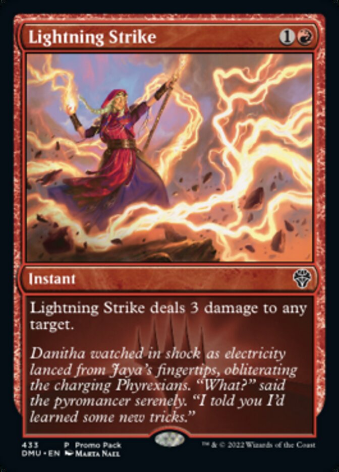 Lightning Strike (Promo Pack) [Dominaria United Promos] | Cards and Coasters CA