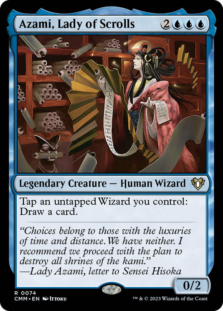 Azami, Lady of Scrolls [Commander Masters] | Cards and Coasters CA