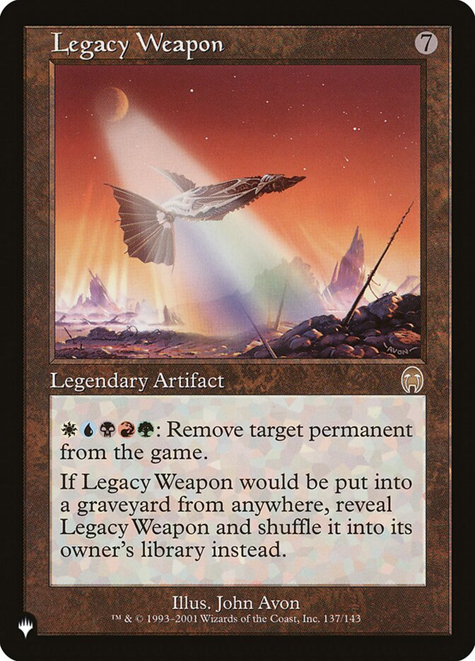 Legacy Weapon [The List] | Cards and Coasters CA