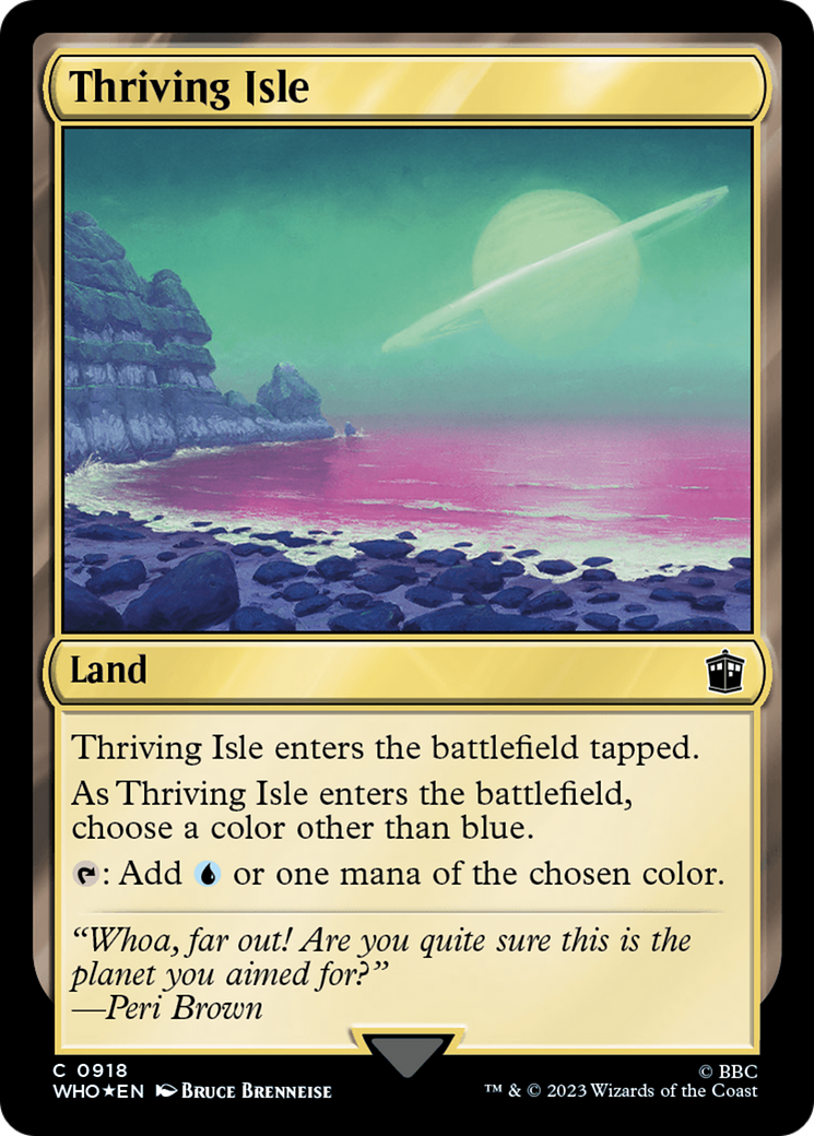 Thriving Isle (Surge Foil) [Doctor Who] | Cards and Coasters CA