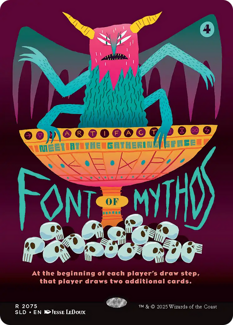 Font of Mythos (Rainbow Foil) [Secret Lair Drop Series] | Cards and Coasters CA