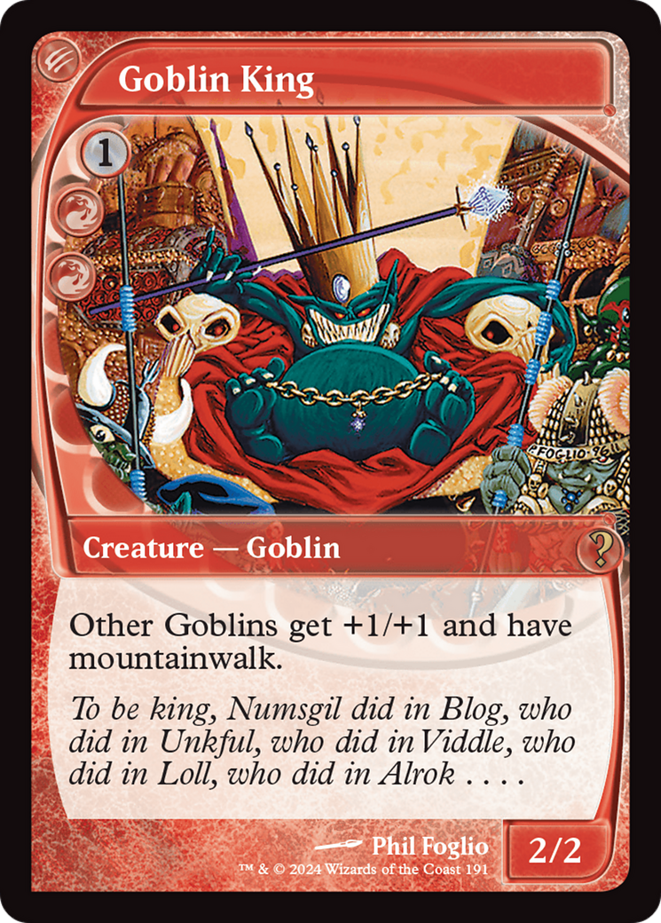 Goblin King (Future Sight) [Mystery Booster 2] | Cards and Coasters CA