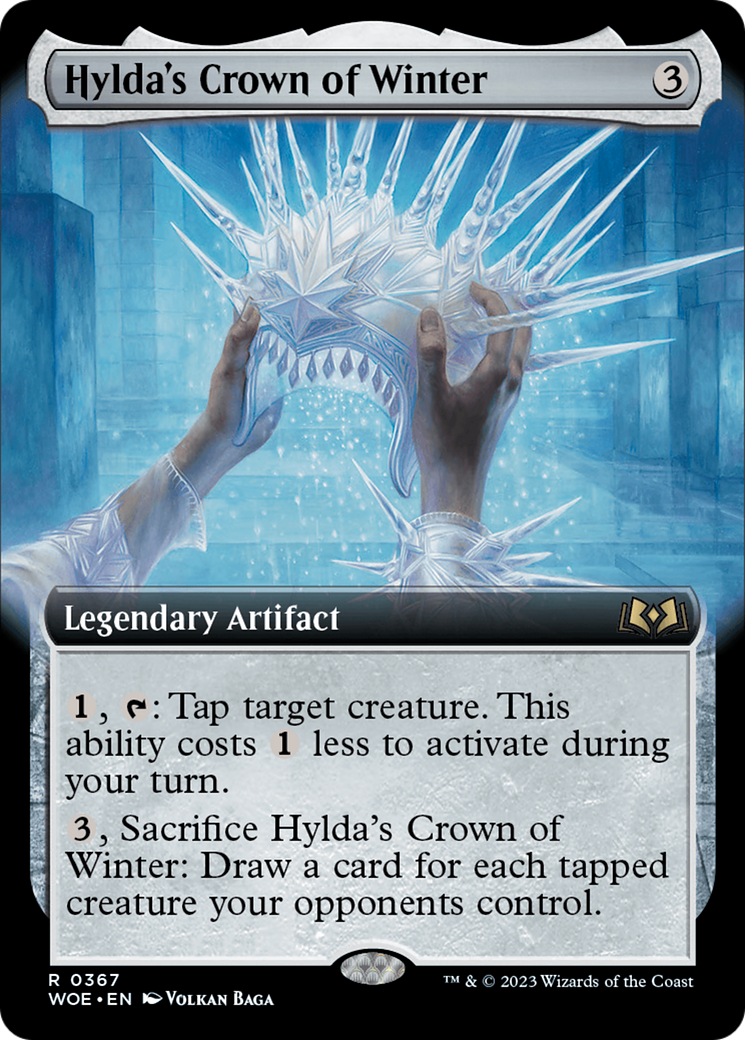 Hylda's Crown of Winter (Extended Art) [Wilds of Eldraine] | Cards and Coasters CA