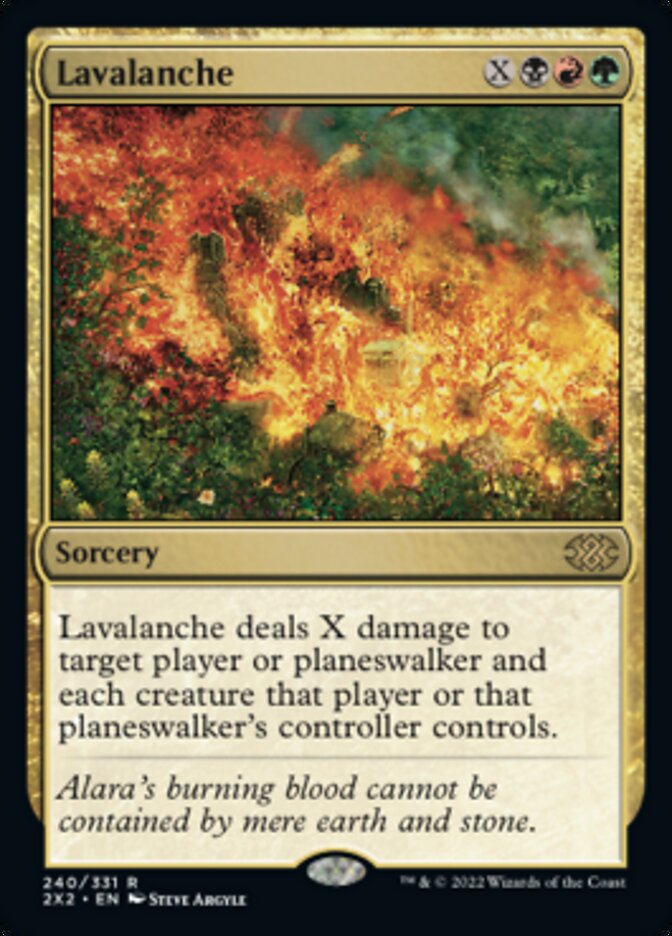 Lavalanche [Double Masters 2022] | Cards and Coasters CA