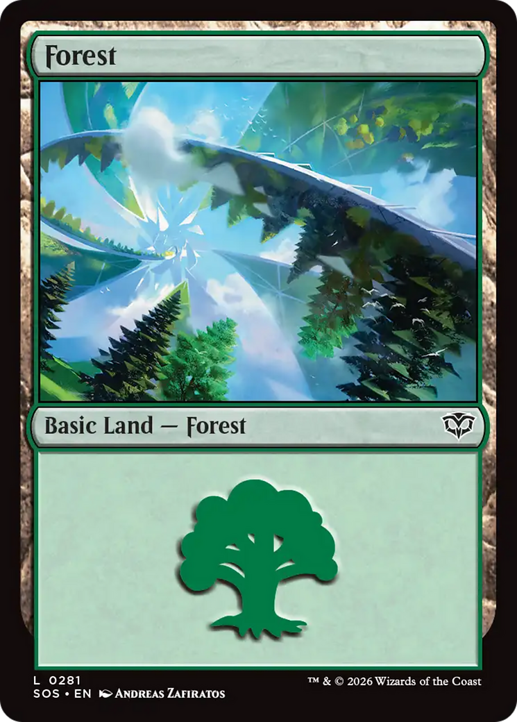 Forest (0281) [Secrets of Strixhaven] | Cards and Coasters CA
