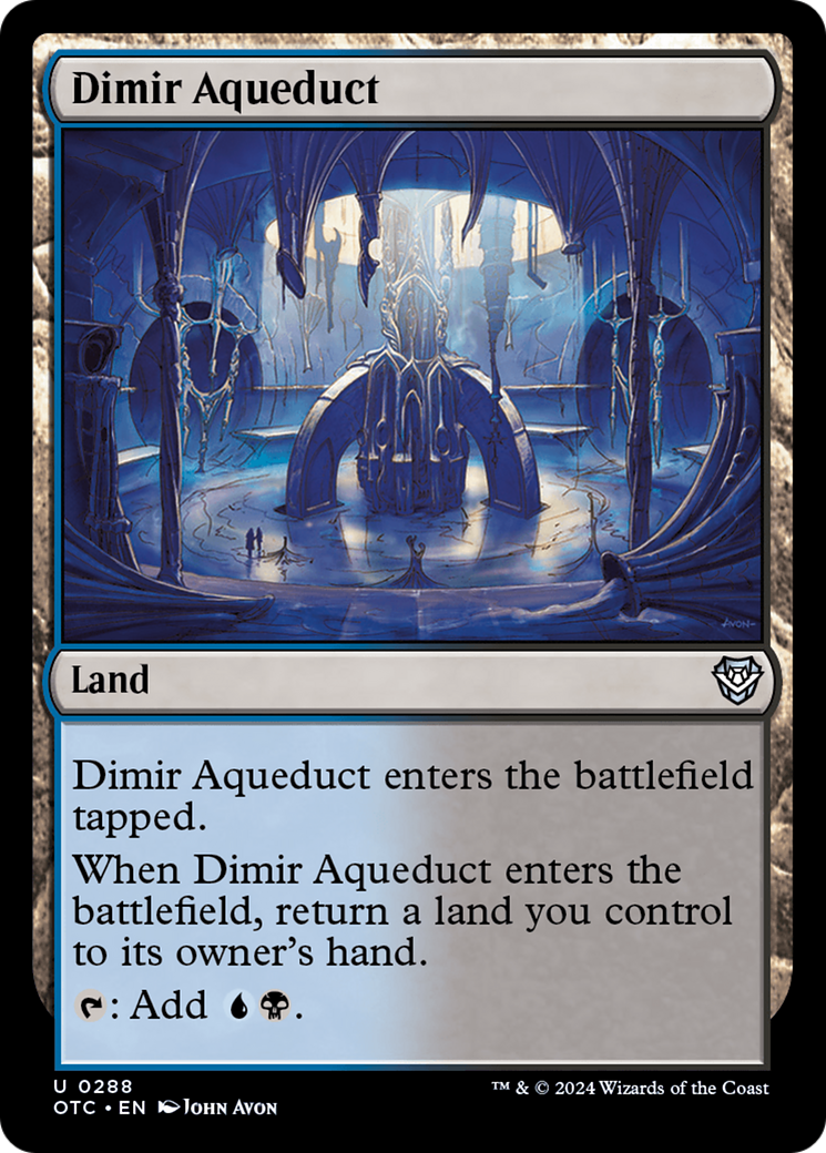 Dimir Aqueduct [Outlaws of Thunder Junction Commander] | Cards and Coasters CA