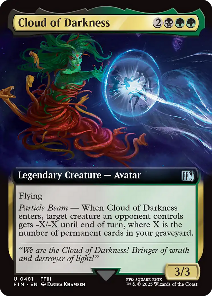 Cloud of Darkness (Extended Art) [FINAL FANTASY] | Cards and Coasters CA
