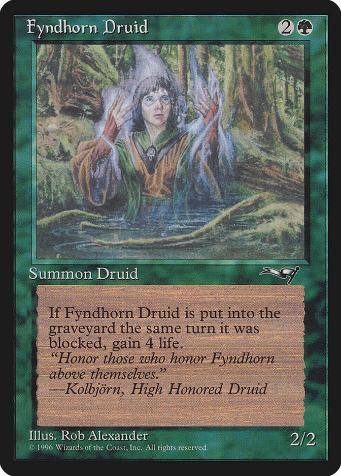 Fyndhorn Druid (Blue Flames) [Alliances] | Cards and Coasters CA