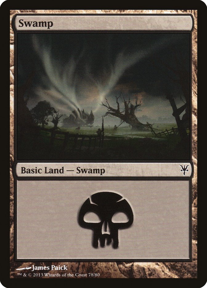 Swamp (78) [Duel Decks: Sorin vs. Tibalt] | Cards and Coasters CA