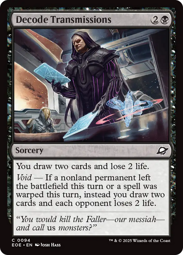 Decode Transmissions [Edge of Eternities] | Cards and Coasters CA