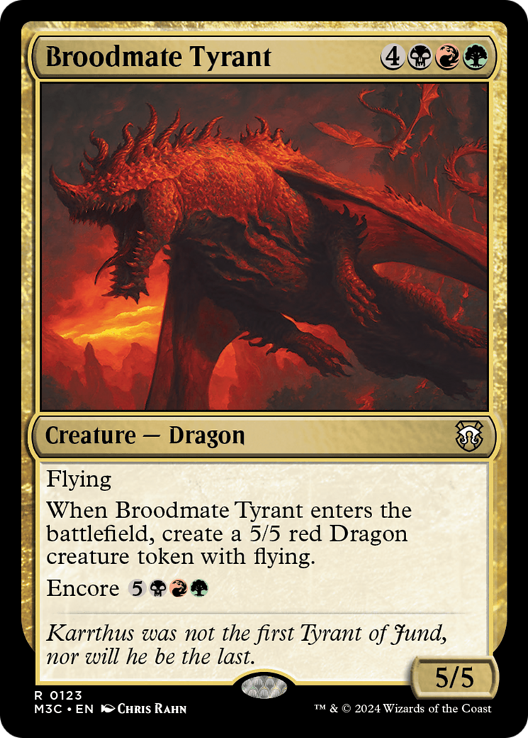 Broodmate Tyrant [Modern Horizons 3 Commander] | Cards and Coasters CA