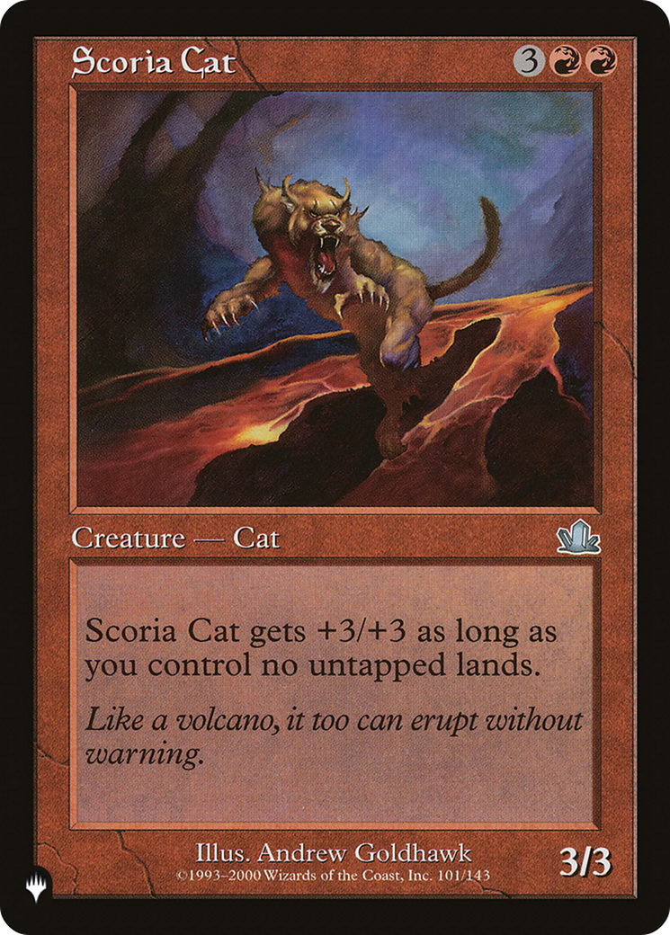 Scoria Cat [The List Reprints] | Cards and Coasters CA