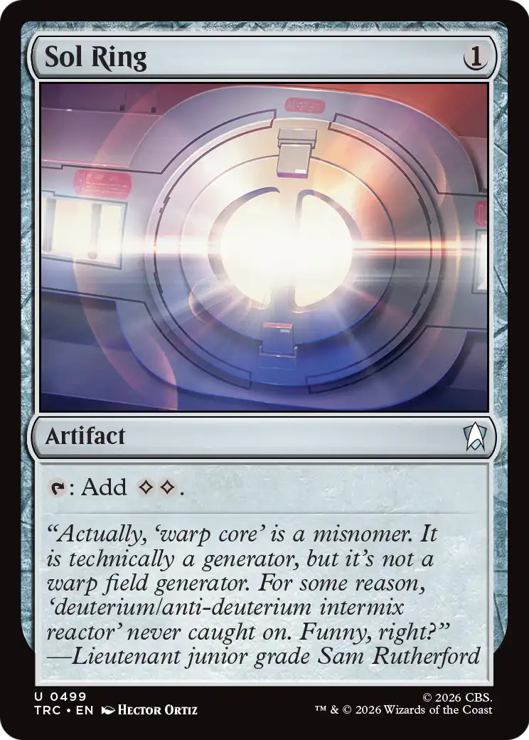 Sol Ring (Surge Foil) [Star Trek Commander] | Cards and Coasters CA