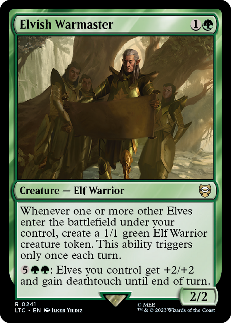 Elvish Warmaster [The Lord of the Rings: Tales of Middle-Earth Commander] | Cards and Coasters CA