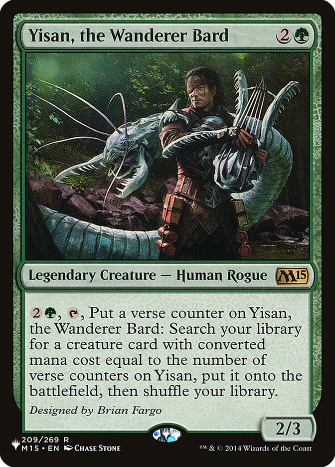 Yisan, the Wanderer Bard [The List] | Cards and Coasters CA