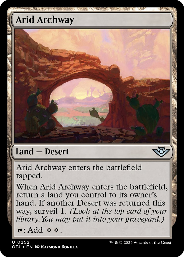 Arid Archway [Outlaws of Thunder Junction] | Cards and Coasters CA