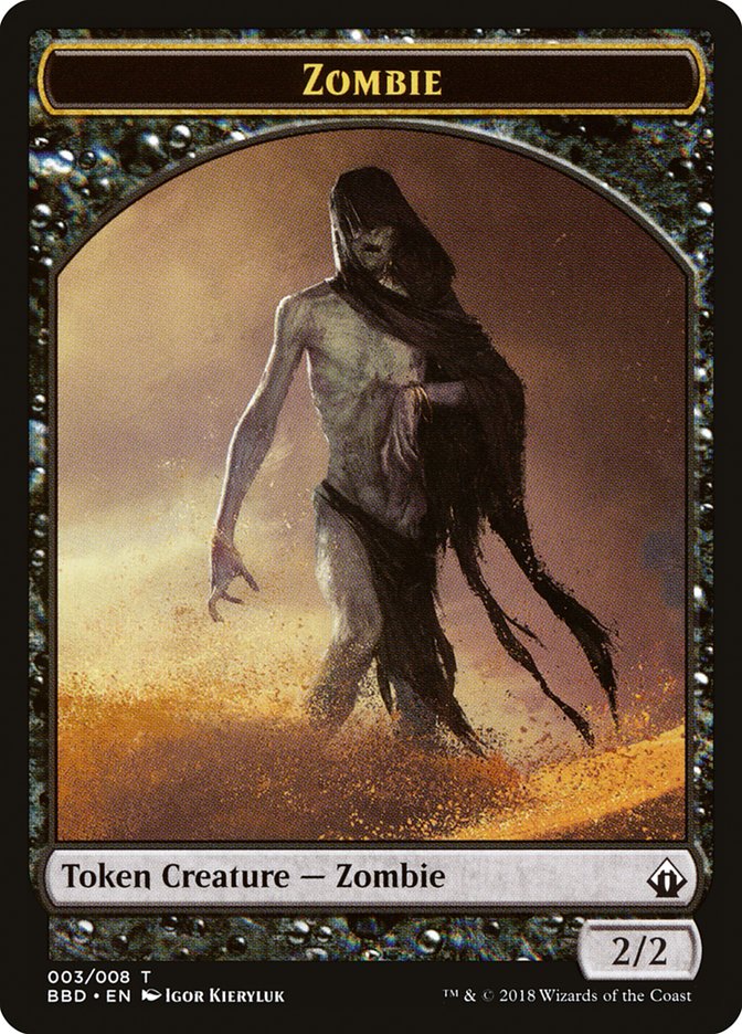 Zombie Token [Battlebond Tokens] | Cards and Coasters CA