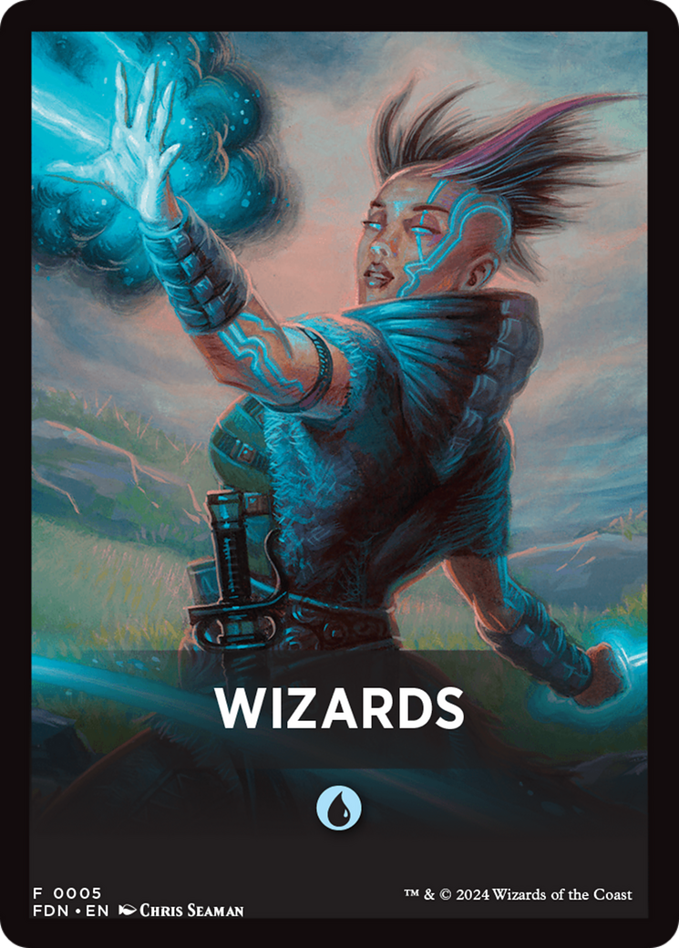 Wizards Theme Card [Foundations Tokens] | Cards and Coasters CA