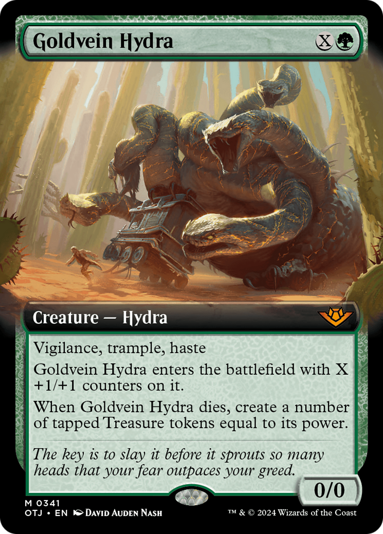 Goldvein Hydra (Extended Art) [Outlaws of Thunder Junction] | Cards and Coasters CA