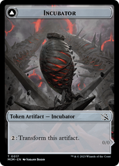 Incubator // Phyrexian (17) Double-Sided Token [March of the Machine Tokens] | Cards and Coasters CA