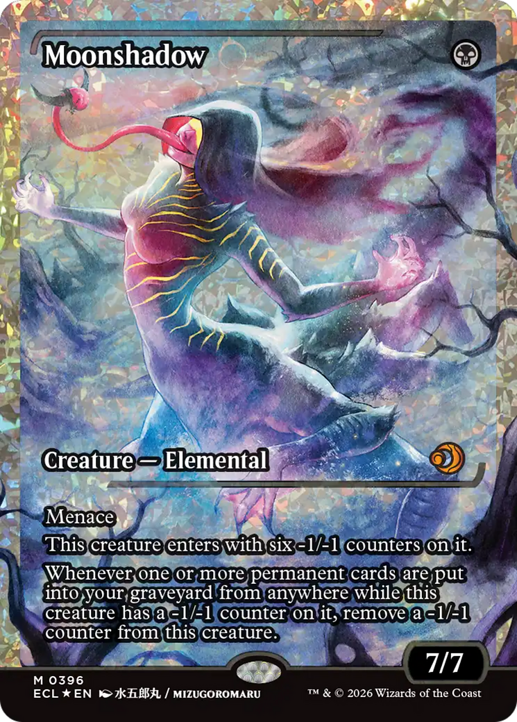 Moonshadow (0396) (Showcase) (Fracture Foil) [Lorwyn Eclipsed] | Cards and Coasters CA
