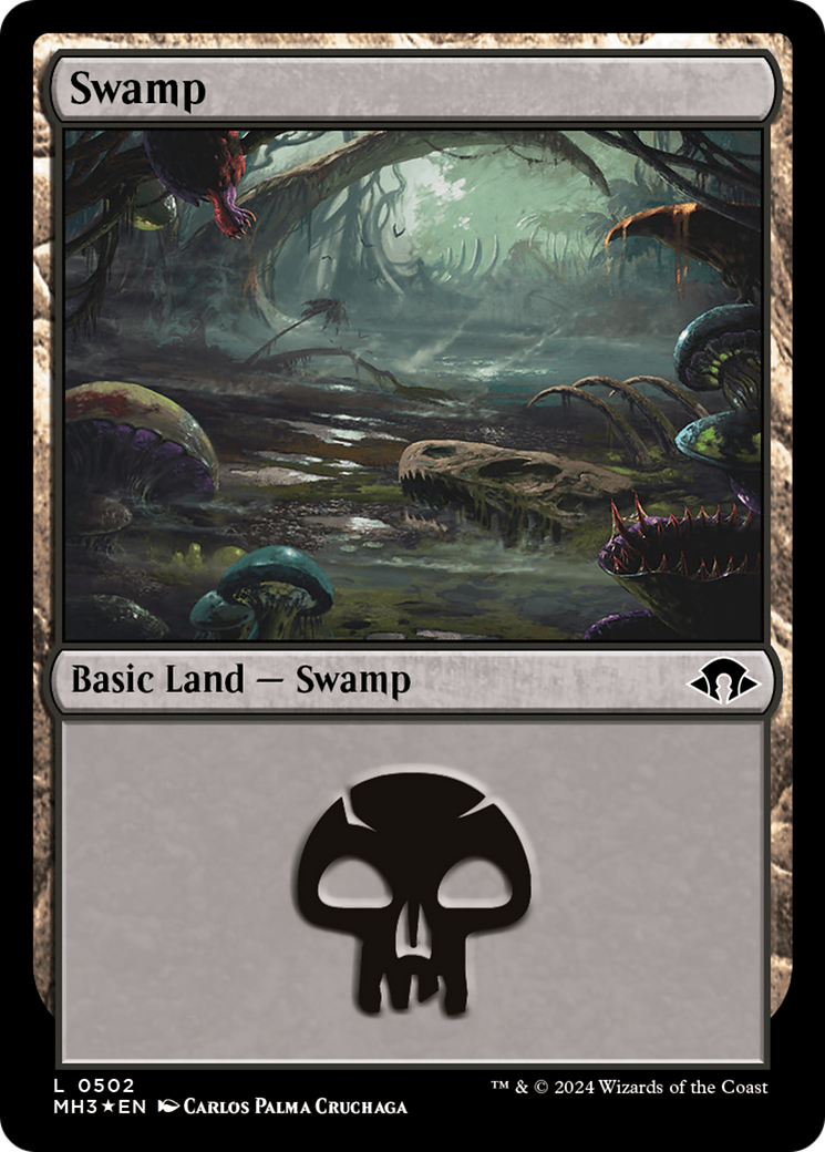 Swamp (0502) (Ripple Foil) [Modern Horizons 3] | Cards and Coasters CA