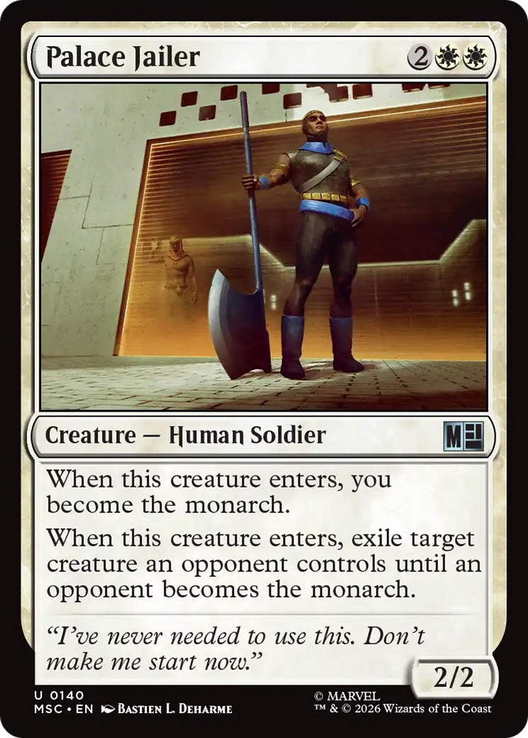 Palace Jailer (Surge Foil) [Marvel Super Heroes Commander] | Cards and Coasters CA