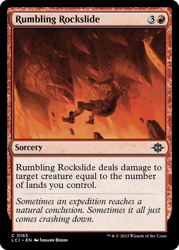 Rumbling Rockslide [The Lost Caverns of Ixalan] | Cards and Coasters CA