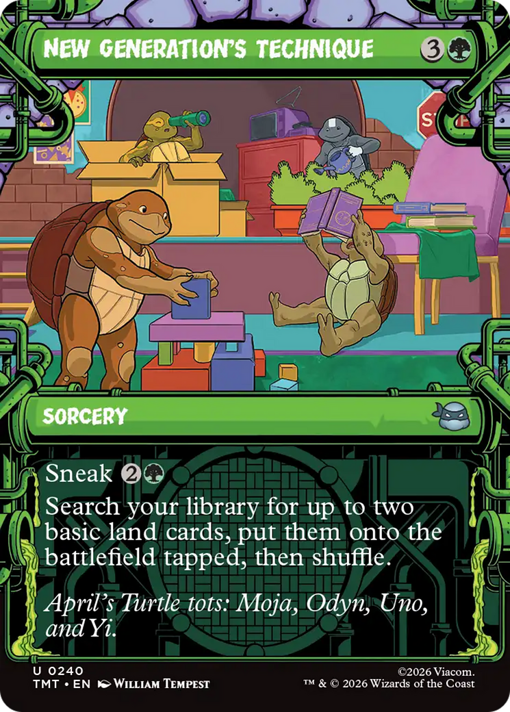 New Generation's Technique (Showcase) [Teenage Mutant Ninja Turtles] | Cards and Coasters CA