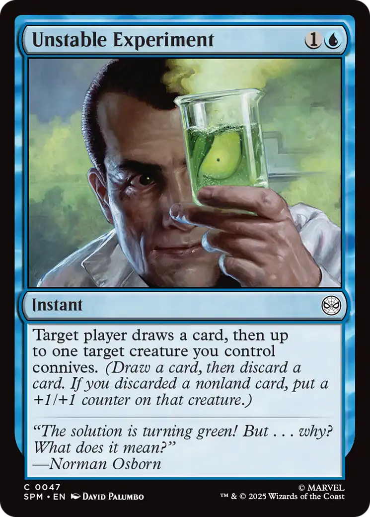 Unstable Experiment [Marvel's Spider-Man] | Cards and Coasters CA
