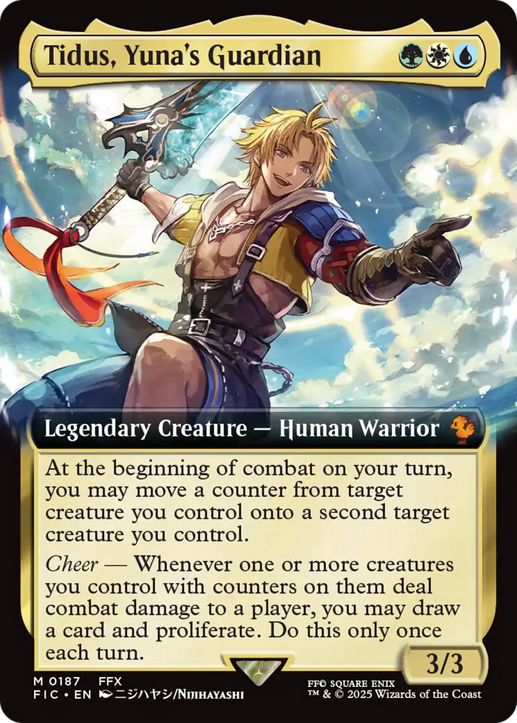 Tidus, Yuna's Guardian (Extended Art) [FINAL FANTASY Commander] | Cards and Coasters CA