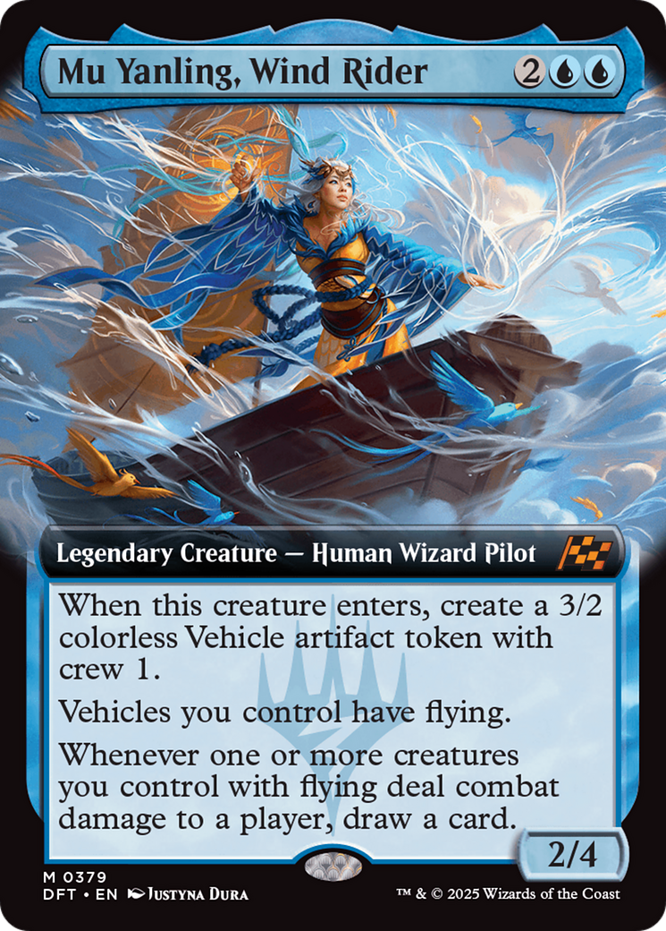 Mu Yanling, Wind Rider (Extended Art) [Aetherdrift] | Cards and Coasters CA