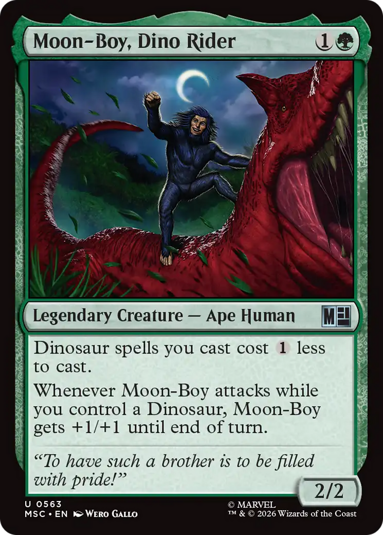 Moon-Boy, Dino Rider [Marvel Super Heroes Commander] | Cards and Coasters CA
