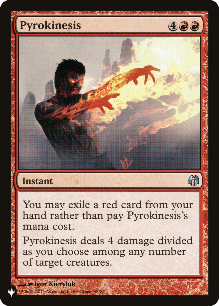 Pyrokinesis [The List Reprints] | Cards and Coasters CA