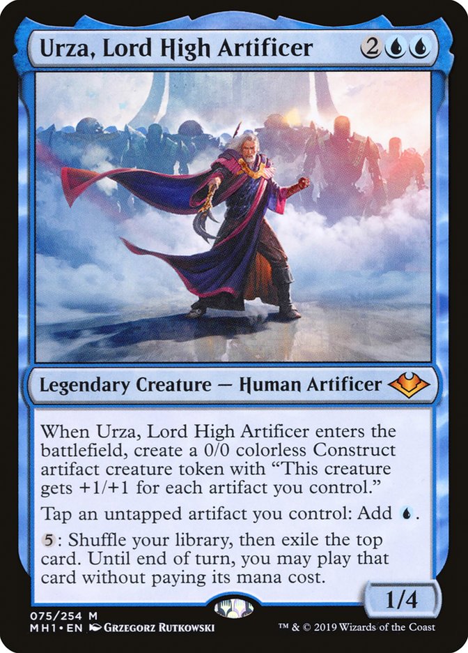 Urza, Lord High Artificer [Modern Horizons] | Cards and Coasters CA