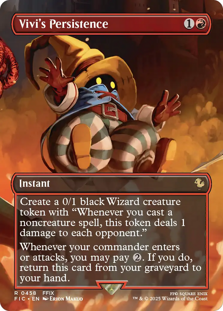 Vivi's Persistence (Borderless) [FINAL FANTASY Commander] | Cards and Coasters CA