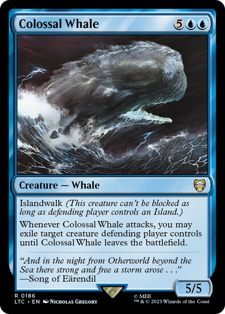 Colossal Whale [The Lord of the Rings: Tales of Middle-Earth Commander] | Cards and Coasters CA