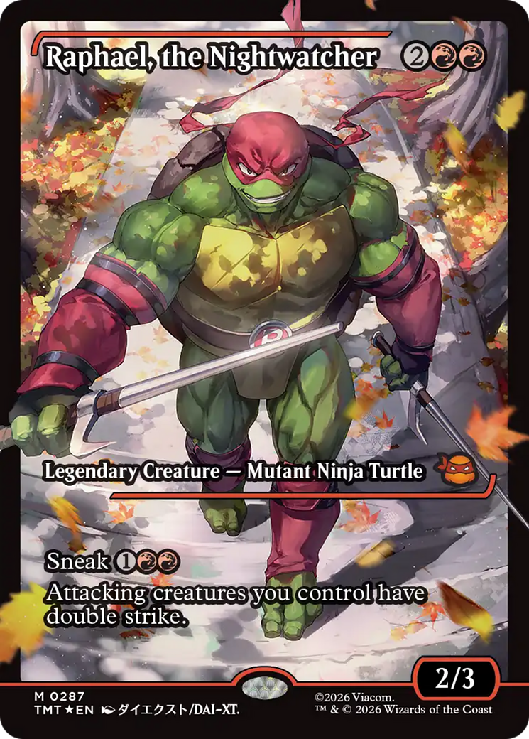 Raphael, the Nightwatcher (Showcase) [Teenage Mutant Ninja Turtles] | Cards and Coasters CA