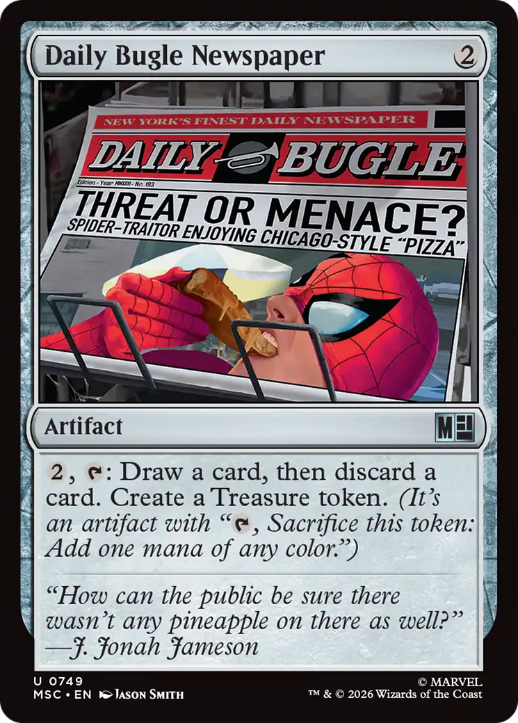 Daily Bugle Newspaper [Marvel Super Heroes Commander] | Cards and Coasters CA