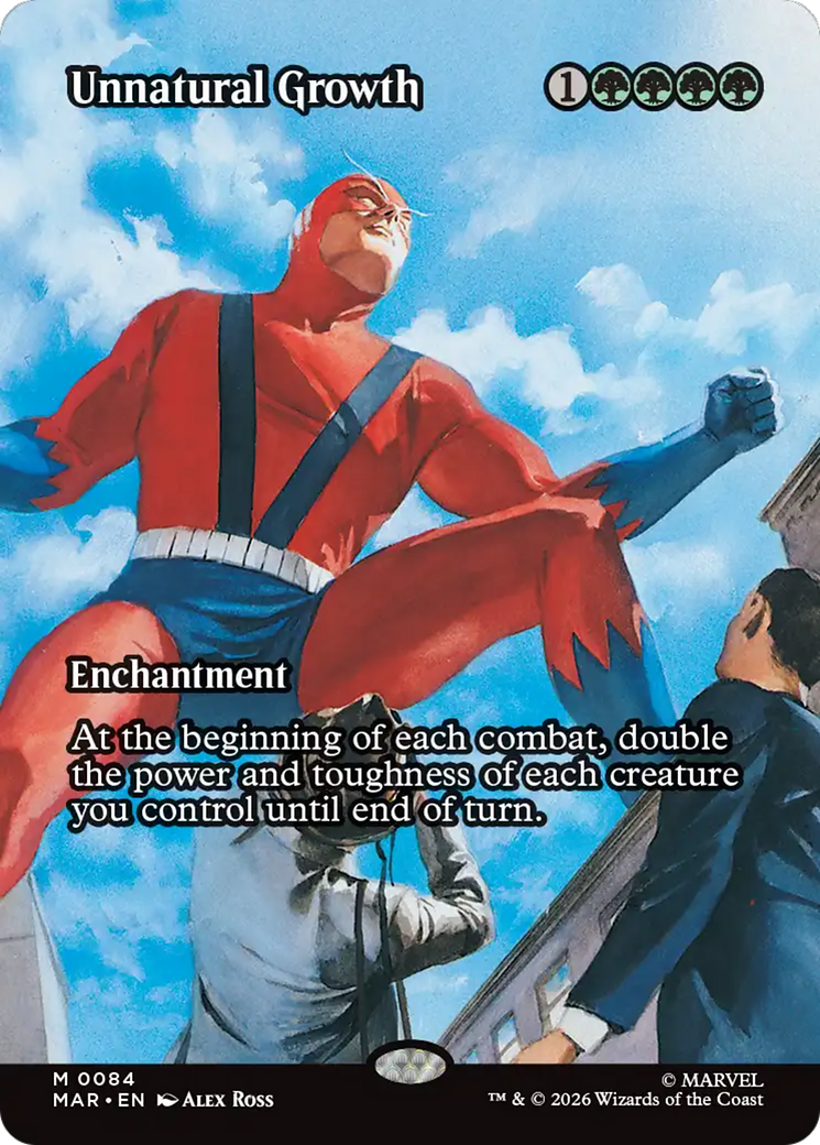 Unnatural Growth (Borderless) [Marvel Universe: Eternal-Legal] | Cards and Coasters CA