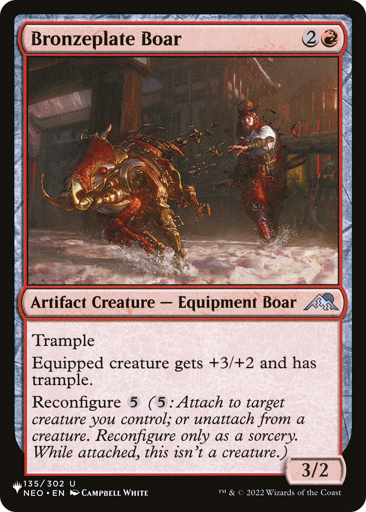 Bronzeplate Boar [The List Reprints] | Cards and Coasters CA