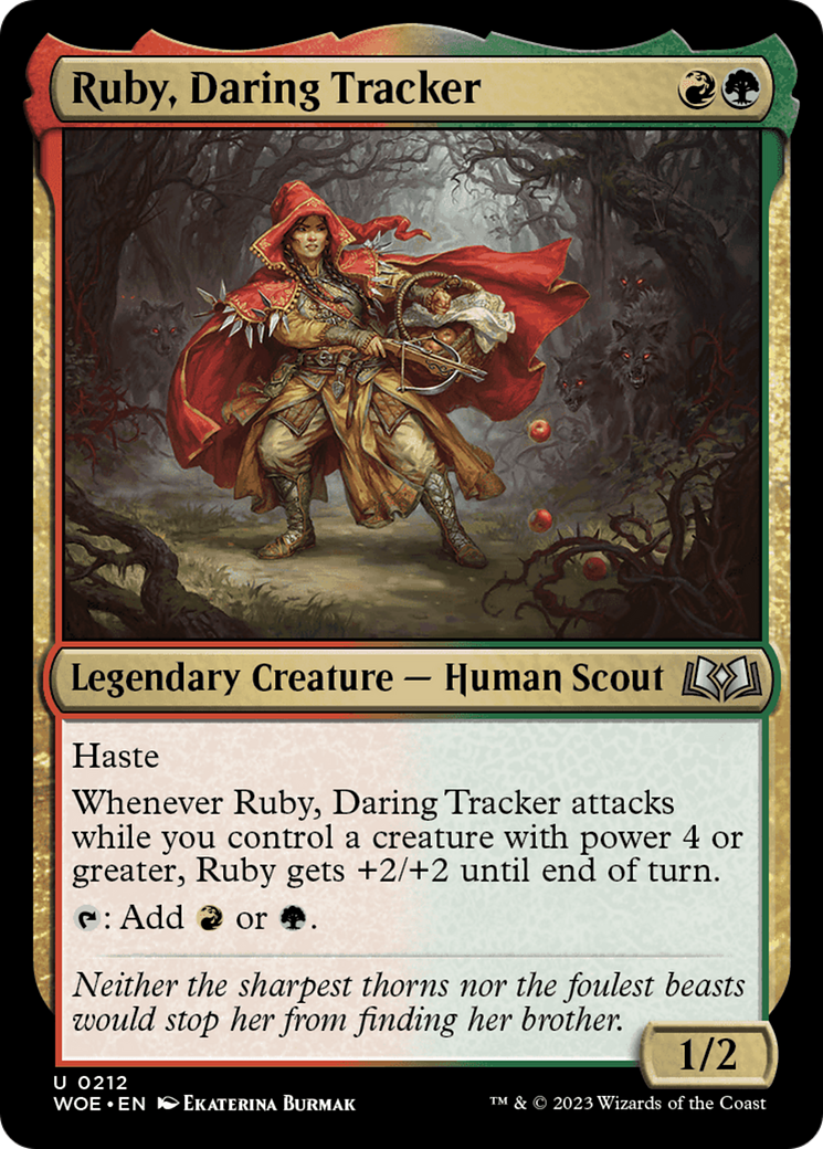 Ruby, Daring Tracker [Wilds of Eldraine] | Cards and Coasters CA