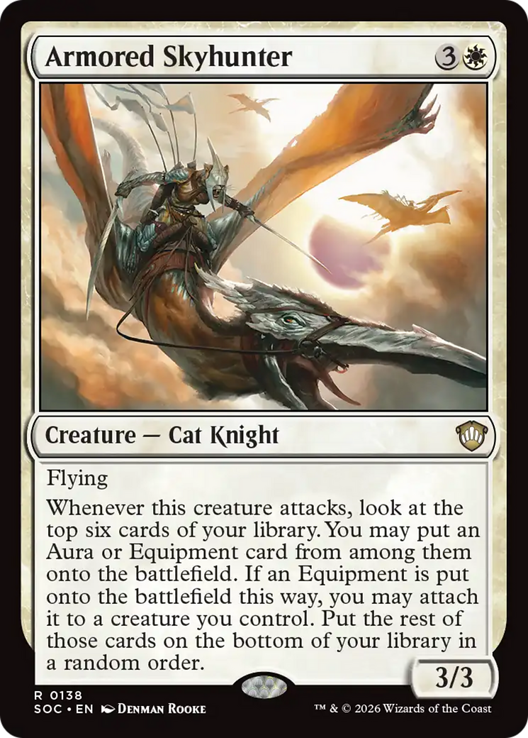 Armored Skyhunter [Secrets of Strixhaven Commander] | Cards and Coasters CA