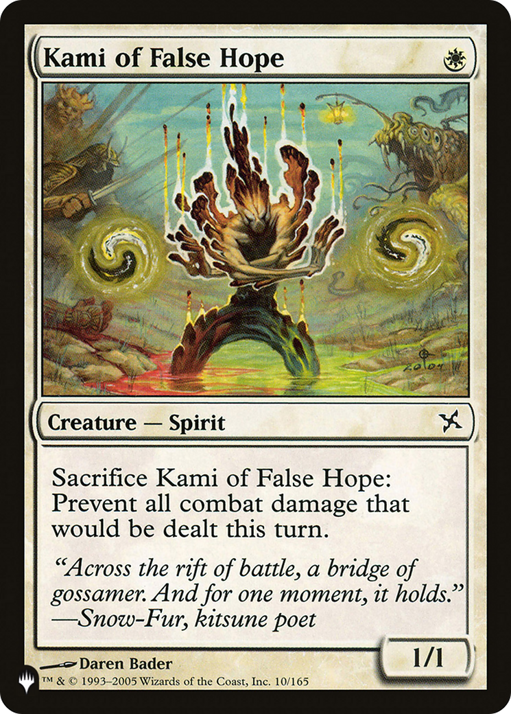 Kami of False Hope [The List Reprints] | Cards and Coasters CA