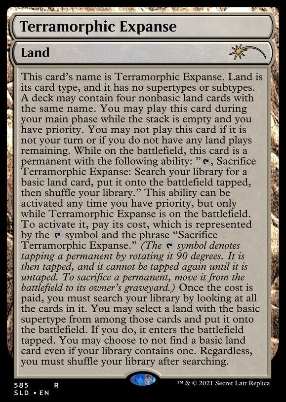 Terramorphic Expanse (Full Text) [Secret Lair Drop Promos] | Cards and Coasters CA